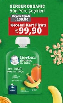 Gerber Organic 90G Pure Çeşitleri