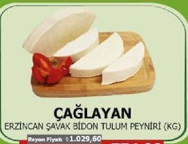 Çağlayan Erzincan Şavak Bidon Tulum Peyniri (Kg)