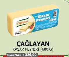 Çağlayan Kaşar Peyniri (600 G)
