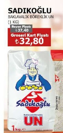 Sadıkoğlu Baklavalık Böreklik Un 1Kg