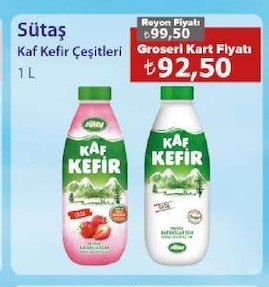 Sütaş Kaf Kefir Çeşitleri 1 L