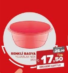 Renkli Banyo Yuvarlak N01