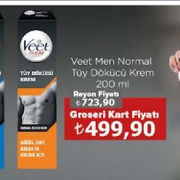 Veet Men Normal Tüy Dökücü Krem 200 Ml