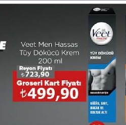 Veet Men Hassas Tüy Dökücü Krem 200 Ml