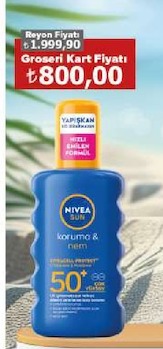 Nivea Sun Koruma Nem Sprey 50+ 200 Ml