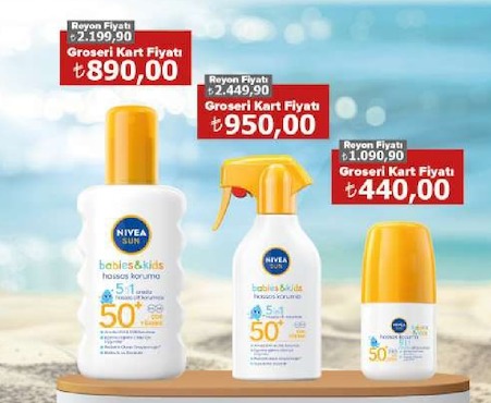 Nivea Sun Babies & Kids 5'I 1 Arada Hassas Koruma Spf 50+ Sprey