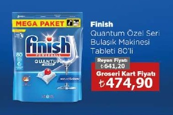 Finish Quantum Özel Seri Bulaşik Makinesi Tableti 80'Li