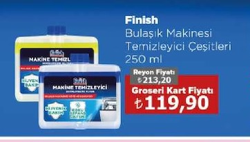 Finish Bulaşik Makinesi Temizleyici Çeşitleri 250 Ml