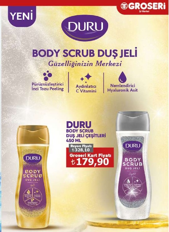 Duru Body Scrub Duş Jeli Çeşitleri 450Ml