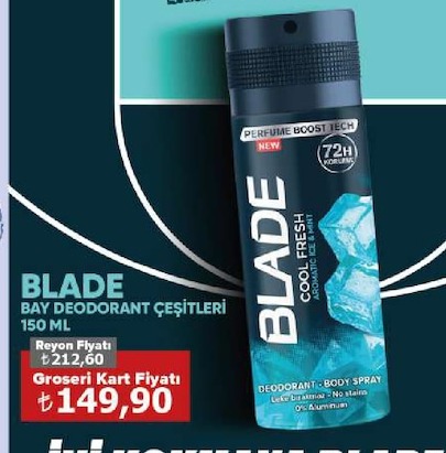 Blade Bay Deodorant Çeşitleri 150 Ml