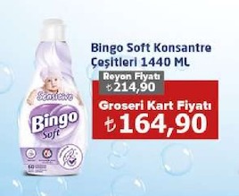 Bingo Soft Konsantre Çeşitleri 1440 Ml