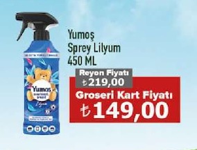 Yumos Sprey Lilyum 450 Ml