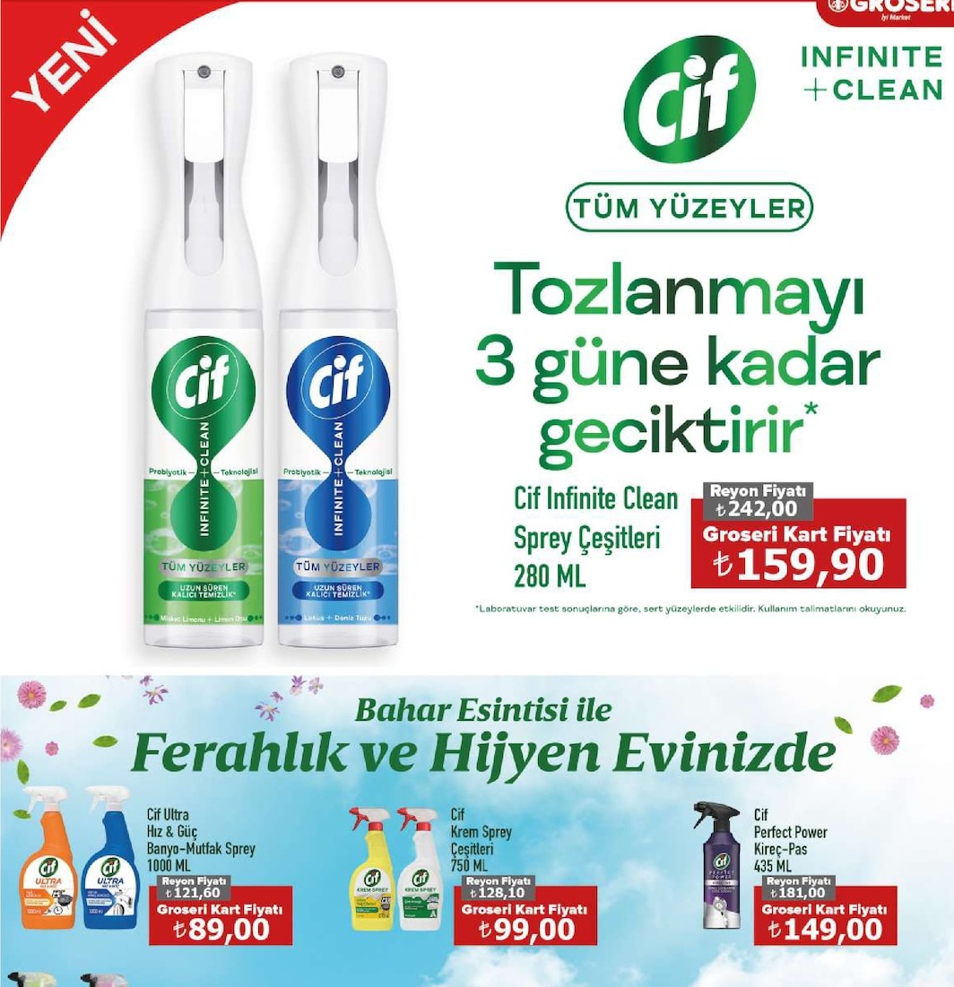 Cif Infinite Clean Sprey Çeşitleri 280Ml