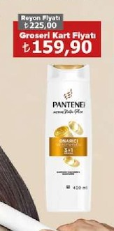 Pantene Active Keratin Plus Onarıcı 3'Ü 1 Arada Şampuan 400 Ml