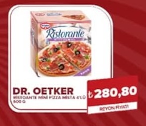 Dr. Oetker Ristorante Mini Pizza Mista 4'Lü 600 G