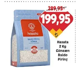 Hasata 2 Kg Gönen Baldo Pirinç