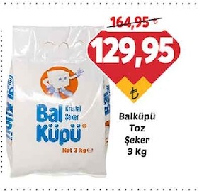 Balküpü Toz Şeker 3 Kg