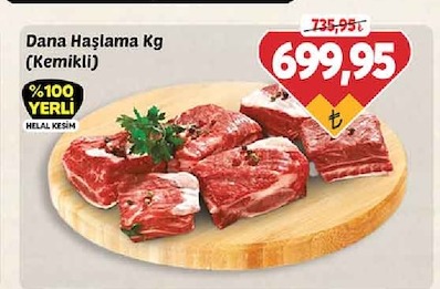 Dana Haşlama Kg (Kemikli)