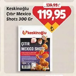 Keskinoğlu Çıtır Mexico Shots 300 Gr