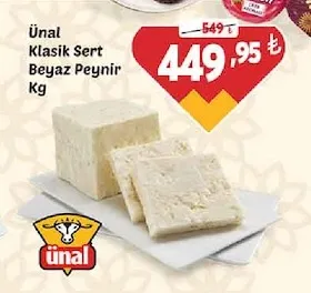 Ünal Klasik Sert Beyaz Peynir Kg