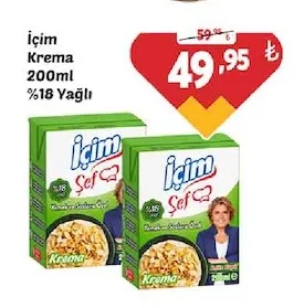 İçim Krema 200Ml %18 Yağlı