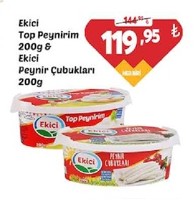 Ekici Top Peynirim 200G & Ekici Peynir Çubukları 200G