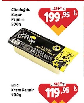 Gündoğdu Kaşar Peyniri 500G