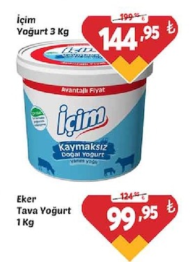 Içim Yoğurt 3 Kg