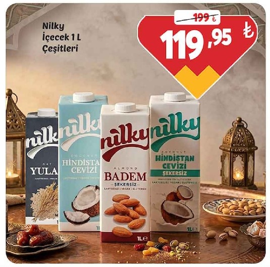 Nilky İçecek 1 L Çeşitleri