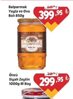 Balparmak Yayla Ve Ova Balı 850G