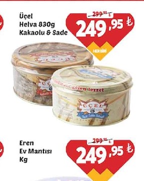 Üçel Helva 830G Kakaolu & Sade