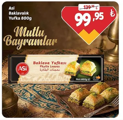 Asi Baklavalık Yufka 800G
