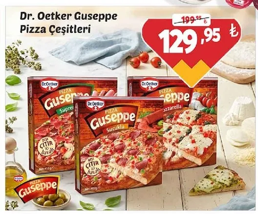 Dr. Oetker Guiseppe Pizza Çeşitleri