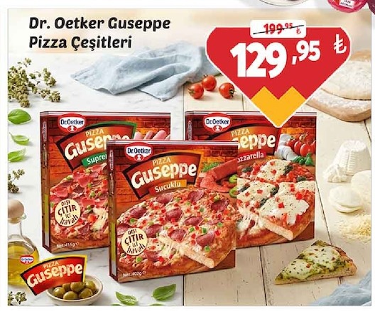 Dr. Oetker Guiseppe Pizza Çeşitleri