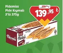 Pidemiss Pide Kıymalı 3'Lü 375G