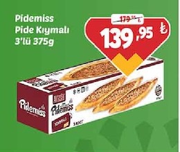 Pidemiss Pide Kıymalı 3'Lü 375G