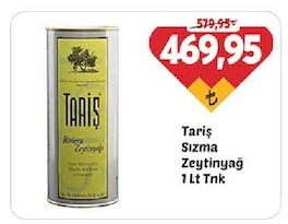 Tariş Sızma Zeytinyağı 1 Lt Tnk