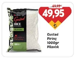 Gustad Pirinç 1000Gr Pilavlık