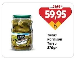 Tukaş Kornişon Turşu 370Gr