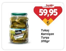 Tukaş Kornişon Turşu 370Gr