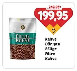 Kahve Dünyası 250Gr Filtre Kahve