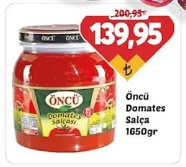 Öncü Domates Salça 1650Gr