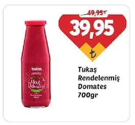 Tukaş Rendelenmiş Domates 700Gr