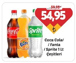 Coca Cola/ Fanta / Sprite 1 Lt Çeşitleri