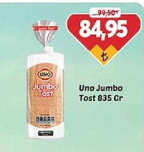 Uno Jumbo Tost 835 Gr