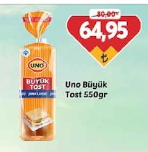 Uno Büyük Tost 550Gr