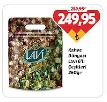 Kahve Dünyası Lavi 6'Lı Çeşitleri 250Gr