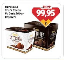 Fiorella La Trufa Cocoa Ve Dark 200Gr Çeşitleri