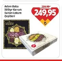 Adem Baba 500Gr Karışık Sultan Lokum Çeşitleri