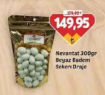 Nevantat 300Gr Beyaz Badem Şekeri Draje